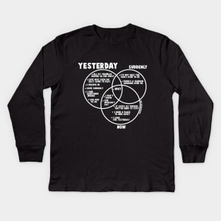 Yesterday in set theory Kids Long Sleeve T-Shirt